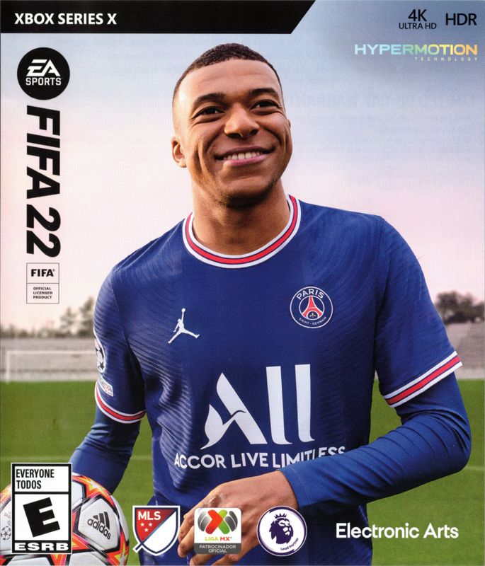 FIFA 22 box art for Playstation 4